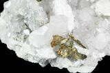 Calcite Crystal, Chalcopyrite and Cubic Pyrite Association - Peru #126587-1